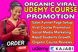 online course promotion, udemy course marketing, udemy course enrollment boost