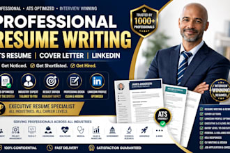 write ats resume professional resume linkedin cover letter CV executive resume