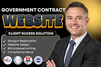 design government contract website, business website, samgov