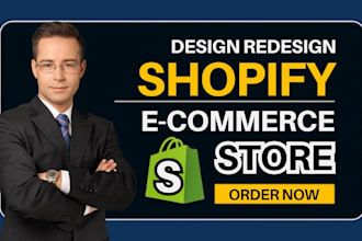 design and redesign shopify store, ecommerce website with shopify API