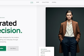 build a modern responsive react or next js website