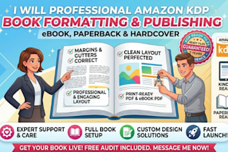 fix KDP interior formatting errors and publish your book
