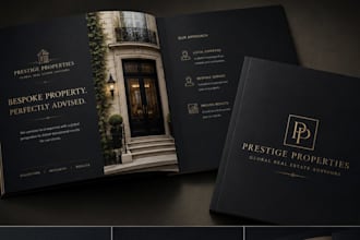 design professional brochure for business do luxury real estate brochure design