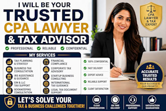 be your expert CPA tax consultant and business tax advisor