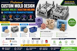 do 3d mold design silicone molds injection molding and casting for manufacturing