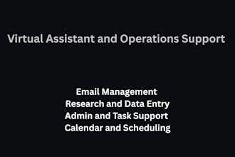 provide virtual assistant and operations support for busy professionals