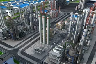create 3d gas plant design, lpg refilling plant, lpg skid plant, lpg filling