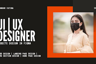 design modern figma website UI UX, landing page, and web design