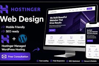hostinger website design wordpress website design hostinger wordpress design seo