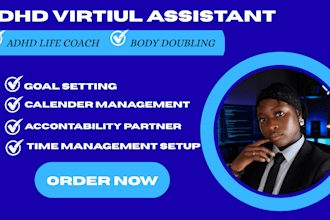 be your adhd accountability virtual assistant and productivity coach