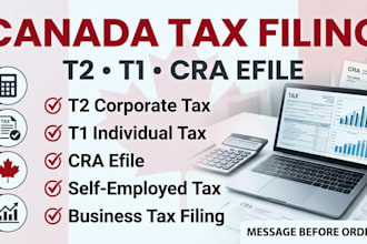 efile canada corporate tax t2 and individual tax t1