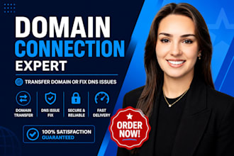 connect your domain and transfer it to shopify