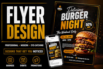design a modern and professional flyer