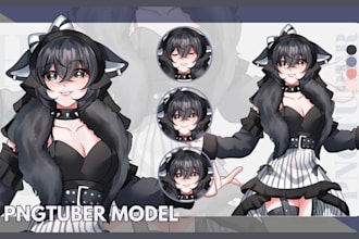 pngtuber model png tuber anime avatar custom anime avatar pngtuber for streaming