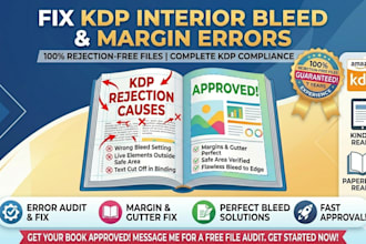 fix your KDP interior bleed and margin errors for paperback