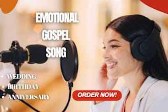 sing emotional gospel, special occasion anniversary wedding congratulations