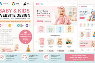 design baby clothing website baby products shopify store kids toy baby website