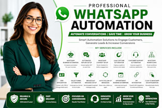 create whatsapp business automation and marketing workflows