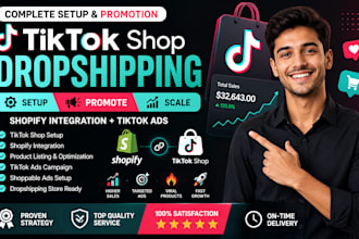 setup tiktok shop promote tiktok ads shopify tiktok shop dropshipping