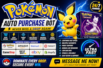 do auto purchase bot target bot monitoring bot pokémon bot walmart bot shopping
