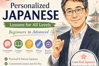 provide personalized japanese lessons for all levels