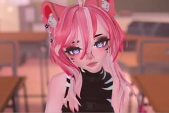 edit fix vrchat avatar,furry avatar,vr character, vroid model,nsfw, vrm avatar,