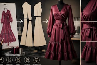 create professional sewing patterns with grading PDF and dxf files