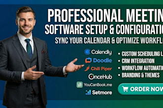 setup calendly doodle chili piper oncehub youcanbook setmore meetingbird hugo