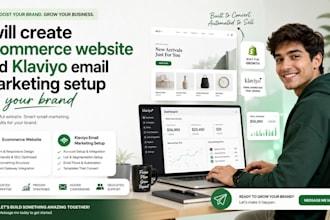 create ecommerce website klaviyo mailchip email marketing setup for your brand