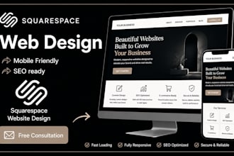 build squarespace website custom squarespace development squarespace design, seo