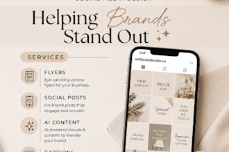 design a luxury modern business flyer for your brand