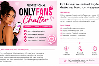 be your professional chatter and fan engagement expert