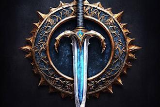 unique and detailed fantasy logo