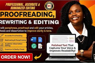 paraphrase,rephrase, proofread and edit your articles,thesis and dissertation