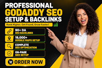 do professional godaddy SEO, google maps and da90 backlinks