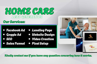 home care leads home care website home care logo elderly care healthcare website
