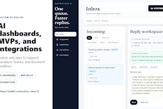 build a custom ai dashboard or ai internal tool