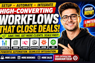 gohighlevel jobber copper servicetitan workflow automation zapier integration