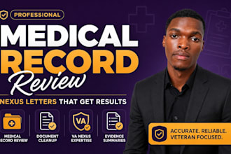 organize review medical records document summaries and personal statement