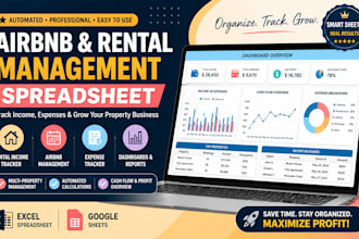 build rental income tracker airbnb management and property sheet expense tracker