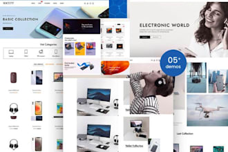 design electronic gadget store, computer repair, mobile phone website