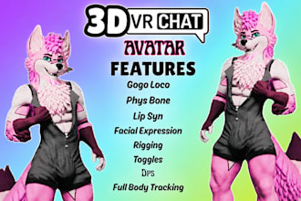 do custom vrchat avatar optimization, rigging, fix an avatar edit