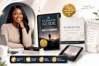 design canva coaching ebook, workbook, and PDF lead magnet