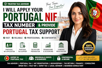 apply your portugal nif tax number and provide portugal tax support