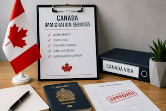 assist with canada work permit, study visa, visa application, lmia job offer