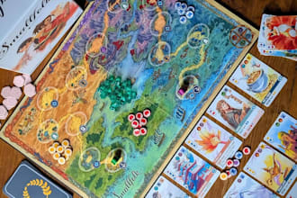 custom board game map illustration board game design tabletop game asset