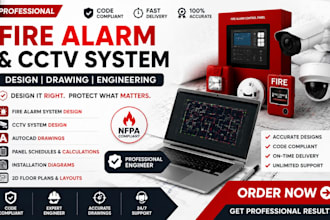 nfpa compliance, security design, fire alarm design, cctv system