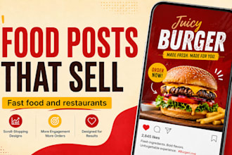 design appetizing instagram posts for your food business