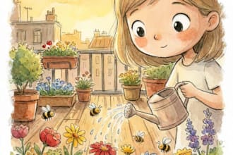 illustrate whimsical children book illustration and children story book