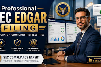 prepare sec forms, edgar filings and sec documents